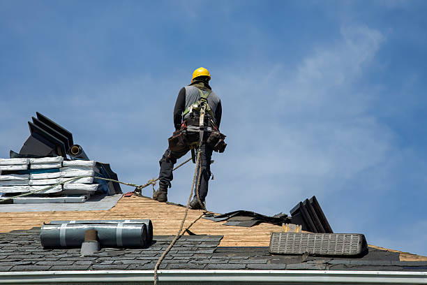 Professional Roof Replacement technician working in Mohler, WA